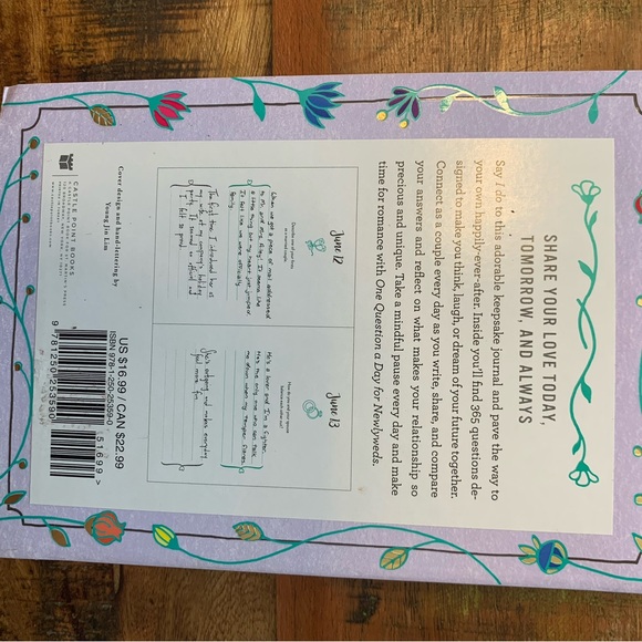 NEW One Question a Day for Newlyweds Journal Book Bridal Wedding Shower Gift - Picture 6 of 10